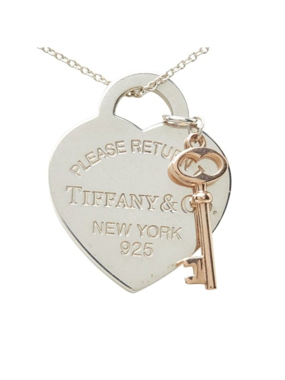 Tiffany & Co Return to Heart Key Pendant Silver
